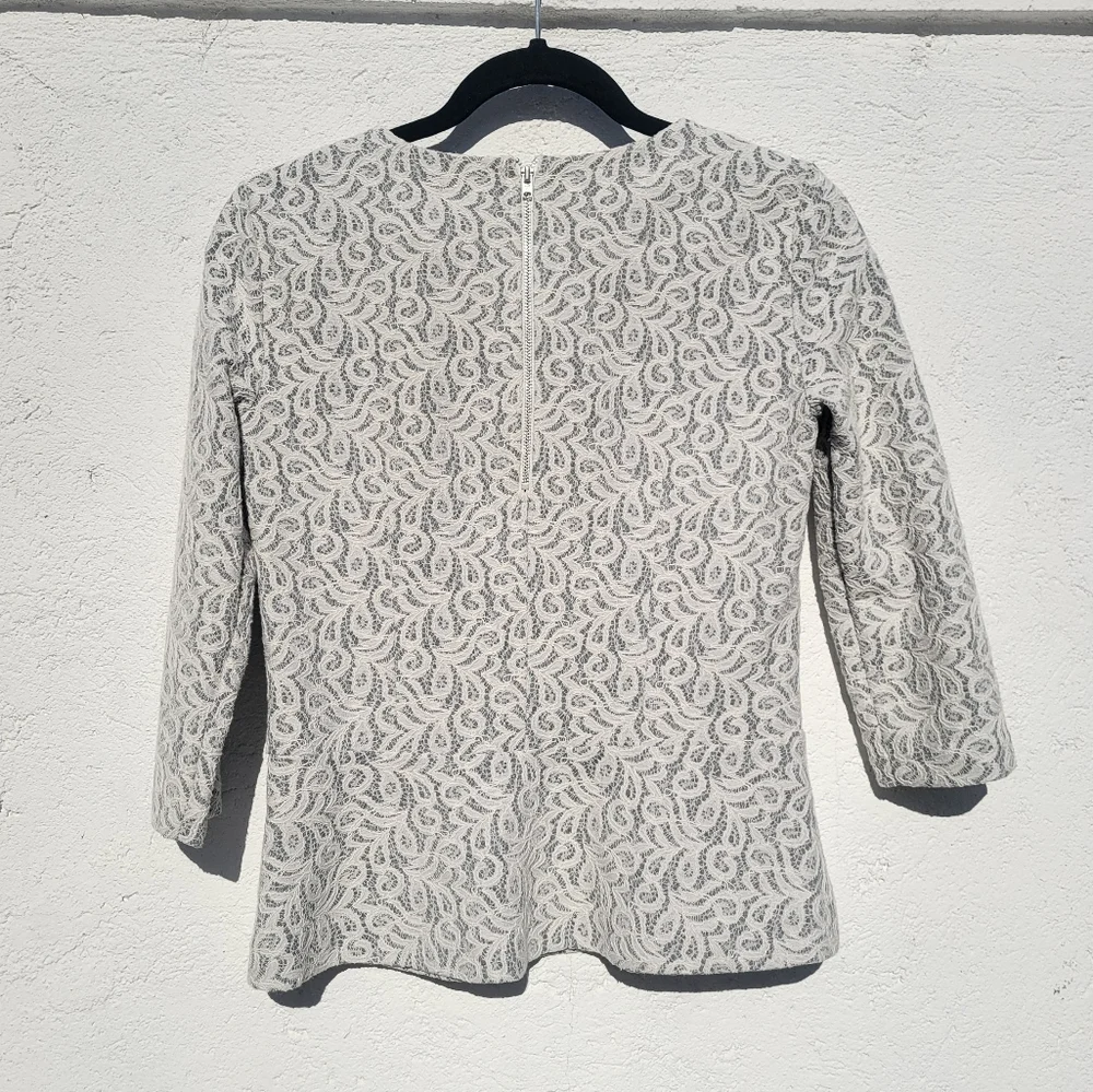 J. Crew Peplum Lace Top Size XS
